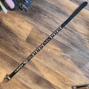 Custom Made - Luxury Belt With Silver And Crystal Detail - Maconi Products